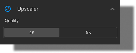 Upscale factor selector